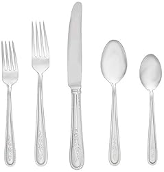 Lenox Opal Innocence 20-Piece Flatware Set, Metallic
