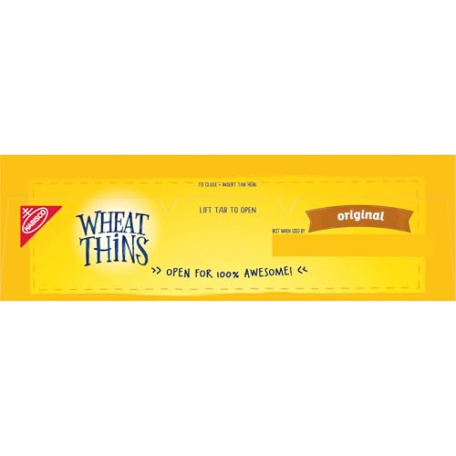 WHEAT THINS ORIGINAL SNACKS, WHOLE GRAIN WHEAT CRACKERS, SNACK CRACKERS, PARTY SIZE, 20 OZ BOX