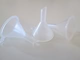 12 Mini Plastic Funnels (PP) for Essential Oils & Sand Art - 27mm/6.4mm