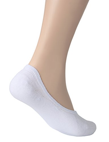 OSABASA Women’s Premium No Show Socks with Non Slip Grip-3 pair WHITE Large (SET3KWMS09) - Thumbnail 4