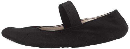 Leo Girls' Imported Gym Pump Dance Shoe, black, 34 Medium EU Little Kid (3 US)