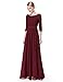 Ever-Pretty Women's Lace Long Sleeve Floor Length Evening Dress 08412