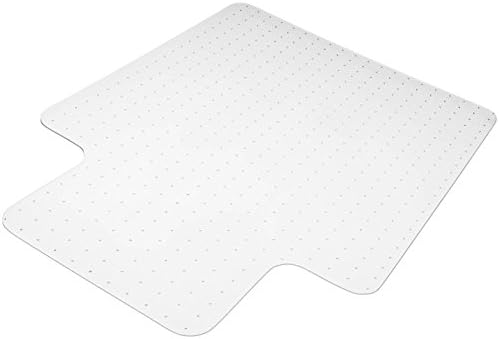 Firm And Sturdy Polycarbonate Carpet Chair Mat Highly Transparent Premium Quality For Low Pile Carpets Size 36" X 48" 1/16" With Lip Shipped Flat