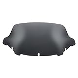 Amazicha 10'' Smoke Windshield for Harley Electra Street Glide Touring 2014-2016