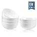 MEKY 18 Ounces White Bowl Set, Cereal, Soup, Salad Bowls Service for 6, Lightweight Bowl 5.5'' Gift Pack 4