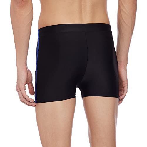 I-Swim Mens Costume Is-010 Size 2Xl Black/Red With Is-010 Size 2Xl Black/Blue Pack Of 2 And Swimming Goggles Is-508 2