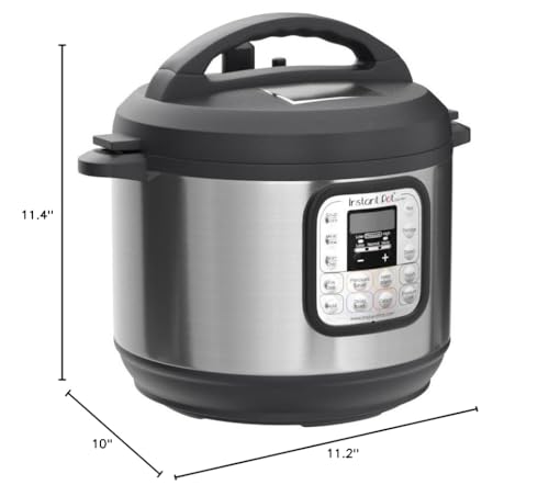 Instant Pot Duo Mini olla a presión eléctrica 7 en 1, olla arrocera lenta, vaporizadora, salteadora, yogurtera, calentador y esterilizador, incluye aplicación gratuita con más de 1900 recetas, acero inoxidable, 3 cuartos