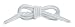 OrthoStep Round Athletic White 54 inch Shoelaces 2 Pair Pack