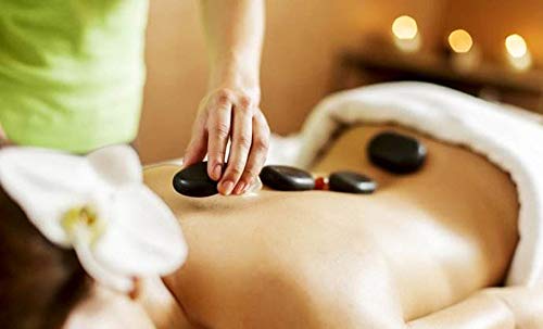Autoark 8 PCS Black Large Basalt Hot Stone Set,Health and Fitness - Great for Spas,Massage Therapy,Relaxation,and More,AHK-055