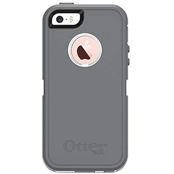 Rugged Protection OtterBox Defender Case for iPhone 5, 5S and SE Case Only - Bulk Packaging - Glacier (White/Gunmetal Grey)