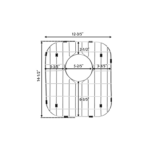 Rutrno Kitchen Sink Grid and Sink Protectors, Stainless Steel Sink