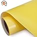 TransWonder Premium Heat Transfer Vinyl HTV Rolls for T Shirts 12in.x5ft. - Easy Weed Iron on HTV Vinyl Compatible with Silhouette Cameo & Cricut (Lime Yellow)