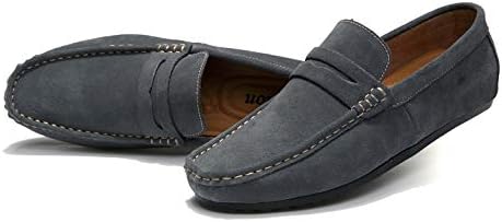 Amazon シュウカ スリッポン メンズ ローファー オペラシューズ ブラック レザー カジュアルシューズ デッキシューズ スリッポン メンズ ローファー オペラシューズ 黒 革靴 ファッション カジュアルシューズ ローファー スリッポン