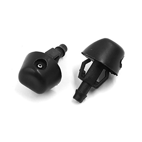 uxcell Car Single Hole Windshield Wiper Washer Nozzle 35mm x 21mm 2Pcs