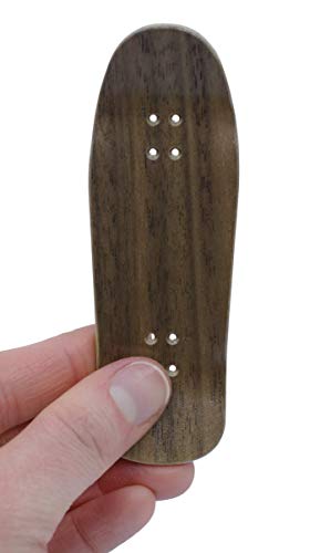 Wooden Fingerboard Carlsbad Cruiser Deck, The Swanson - 34mm x 100mm - Handmade, Pro Shape & Size - Five Plies Wood Veneer - Includes Prolific Foam Tape - Teak Tuning