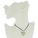 Glass Of Venice Murano Glass Heart Pendant - Turquoise Gold and Silver