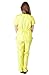 Natural Uniforms Women's Mock Wrap Scrub Set (Medium, Yellow)