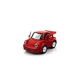 Toy Diecast Car Play Vehicles, Pull Back Action with Lights and Sounds 1:38 - iPlay, iLearn (Red)