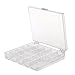 niceEshop(TM) Houseware Storage Collection Transparent Plastic 25 Compartments Bobbin Thread Box