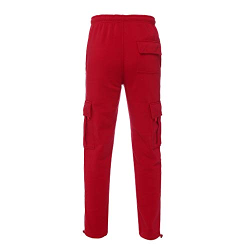 LISTHA Wild Cargo Pants Men Overalls Big Pocket Sport Work Combat Trousers Red - Thumbnail 5