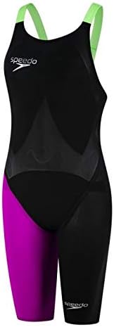 pentland brands plc Speedo LZR Elite 2 Openback Kneeskin - Black/Electic Purple/Green Fizz