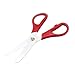 Ceramic Kitchen Scissor, YIFAN Professional 7.8 Inch Food Shear Household Vegetable Fruit Carver - Red
