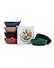 W&P Porter Plastic Bowl Lunch Container w/ Protective Non-slip Exterior, Green 1 Liter | Lid & Snap-tight Silicone Strap | Food Storage, Bento Box, Meal Prep | BPA-Free Plastic