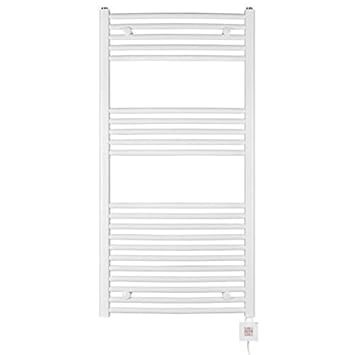 elektrischer Handtuchheizkörper BH212e 1175h x 500b weiss gebogen