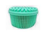 Bath & Shower Loofah Brush by Lotus Ana Essentials, 2 in 1 Face & Body Gentle Scrub Skin Exfoliation, Massage Nubs Improve Cellulite. Better Body Scrubber than Wash Cloth, Pouf or Mitt. 100% Silicone