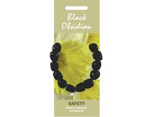 Black Obsidian Bracelet -"SAFETY"
