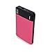 MEZONE Power Bank 6000mah Portable Charger External Battery Charger with 2.4A Output Credit Card Size for iPhone, 2-USB Ports for iPhone iPad Samsung Smart Phone Tablet (hot-pink)