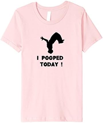 unisex-child Unisex Funny t-shirt- I Pooped Today!  6 Pink