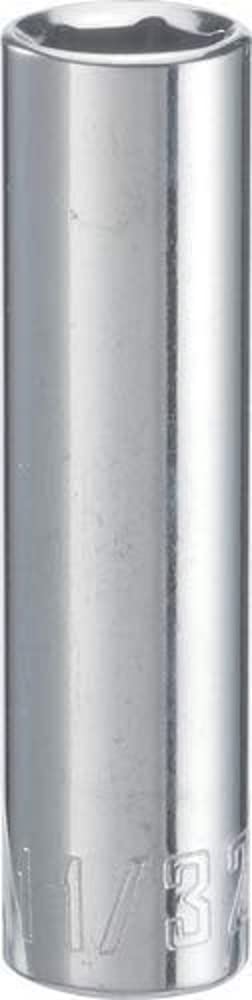 CRAFTSMAN Deep Socket, SAE, 1/4-Inch Drive, 11/32-Inch, 6-Point (CMMT43576),Full Polish