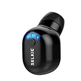 Selkie Mini Wireless Earbud, [Upgrade Version] Single Wireless Earbud with HD Sound Quality, 10 Hours Talkingtime w/ 2 x Magnetic USB Chargers for iOS and Android Smartphones (1 Piece)