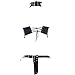 iiniim Women's Adjustable PU Leather High Collared Body Chest Harness Lingerie Outfits
