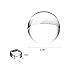 JIHUI Photograph Crystal Ball Sphere K9 Glass Ball 2.36