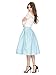 Maggie Tang Women's A-Line Pleated High Waisted Street Skirt Skater Skirt