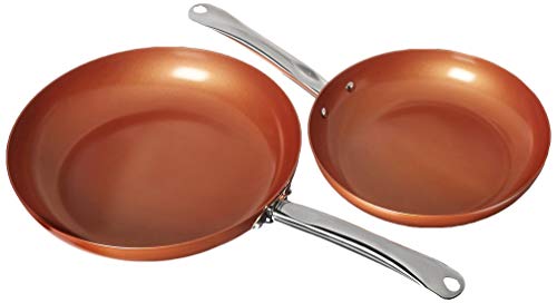 Copper Chef Round Pan- 10 and 12 Inch 2 Pack (Certified Refurbished)