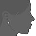 EVERU Flower Stud Earrings Sterling Silver, 5 Styles Options, Rose | Sunflower | Daisy | Lotus | CZ (rose)