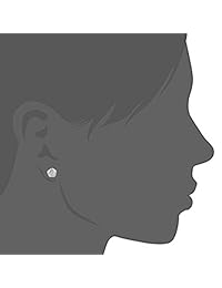 Aretes con forma de flor EVERU, de plata de ley