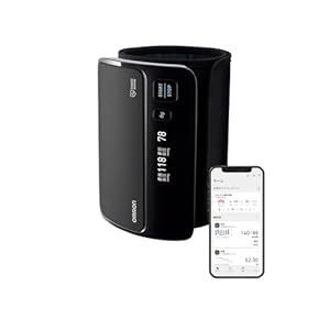 オムロン 上腕式血圧計 HEM-7600シリーズ ブラック HEM-7600T-BK