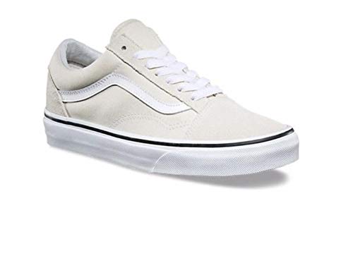 Vans Unisex Old Skool Classic Men Women Skate Shoes (12.5 Women / 11 Men, Classic White/True White)