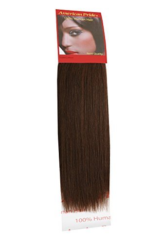 Yaki Weave Brown (4) 14 | Relaxed Hair Extensions | Human Hair Extensions | 14 American Pride 4 by AMERICAN PRIDE