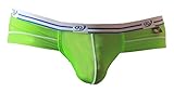 Meykiss Mens Ice Silk Breathable Triangle Underpants Brief Panties US M Green