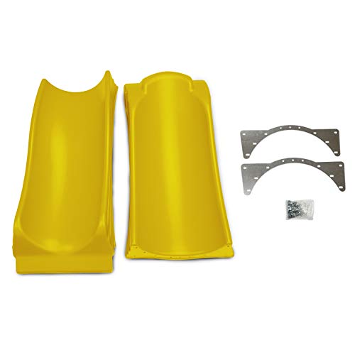 Swing-N-Slide WS 5031 Olympus Wave Slide 2 Piece Plastic Slide for 5' Decks, Yellow