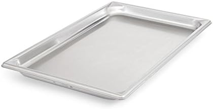 Vollrath30012 Super Pan V Full Size Anti-Jam Stainless Steel Steam Table / Hotel Pan, 1-1/4" Deep