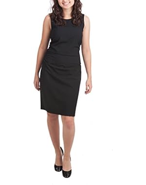 Theory Elowen Ruched Dress, Black, 10