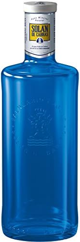 Solan De Cabras Spanish Still Mineral Water Blue Glass Bottles Case Of solan-de-cabras-spanish-still-mineral-water-blue-glass-bottles-case-of