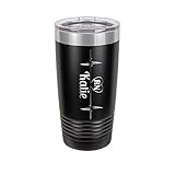 Heartbeat RN, LPN, CNA, CMA, MA Personalized Engraved Insulated Stainless Steel 20 oz Tumbler