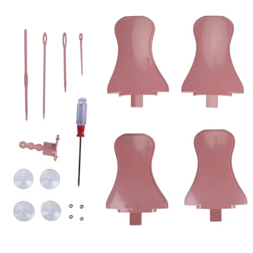 18pcs Knitting Machines Adapter Set Replacement Complete Tools DIY Knitting Machine Accessories for Adults Child Plastic Material